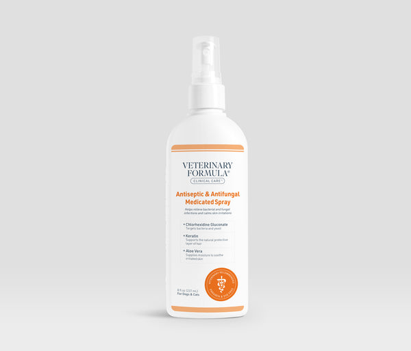 Antiseptic Antifungal Medicated Spray For Dogs and Cats Soothe Skin and Minor Abrasions VETERINARY FORMULA LLC